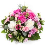 Funeral Pink &amp; Cream Posy
