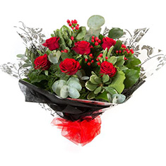 Six Red Rose Bouquet 