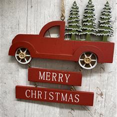 Merry Christmas Truck Sign