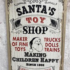 SantaToy Shop Sign