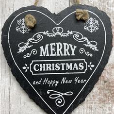 Slate Christmas Sign 