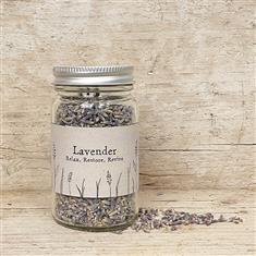 Natural lavender in jar