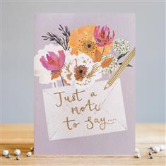 Just to Say Greetings Card