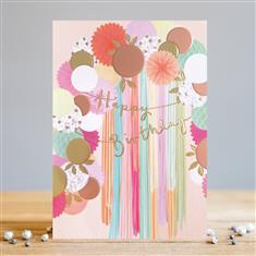 Birthday Balloon Arch Greeting Card 