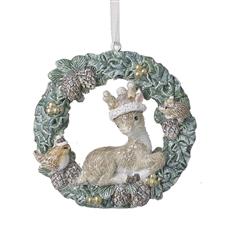 Baby Deer Wreath With Birds