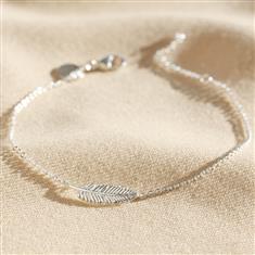 STERLING SILVER FEATHER BRACELET