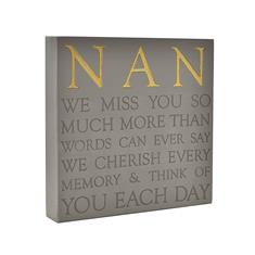 MEMORIAL SQUARE PLAQUE - NAN