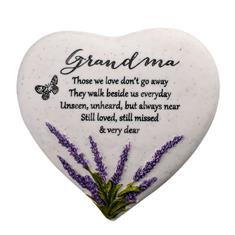 THOUGHTS OF YOU HEART STONE LAVENDER -GRAMDMA