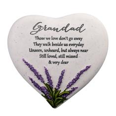 THOUGHTS OF YOU HEART STONE LAVENDER -GRANDAD