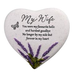 THOUGHTS OF YOU HEART STONE LAVENDER - WIFE