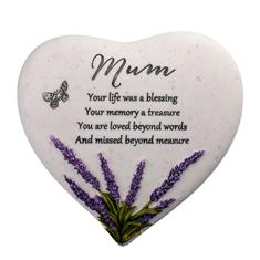 THOUGHTS OF YOU HEART STONE LAVENDER - MUM