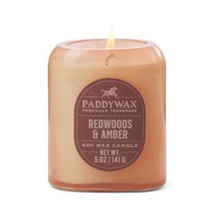 Vista 5 oz  Glass Candle Rusty Pink - Redwoods &amp; Amber