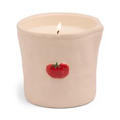 Bistro 8oz  Tomato Embossed Ceramic Candle