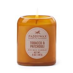 Vista 5 oz 142g Glass Candle Amber - Tobacco &amp; Patchouli