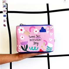 Small Talk Same Shit Makeup Bag
