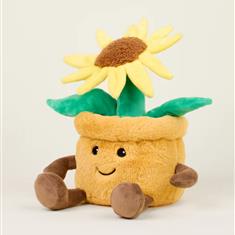 Warmies Plush Yellow Flower Pot