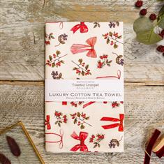 Bows &amp; Berries (Pure) Tea Towel