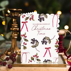 To A Special Couple At Christmas Time Card