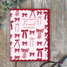 To A Wonderful Friend At Christmas Card