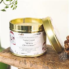 White Christmas All Things Jolly Pure Candle in A Matt