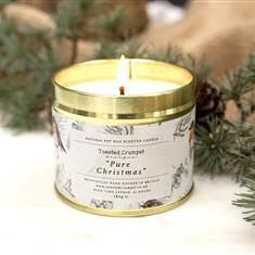 Pure Christmas Robin &amp; Eucalyptus Pure Candle in A Matt