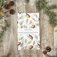 Robin &amp; Eucalyptus Pure Tea Towel