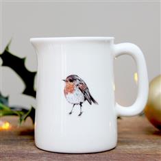 Robin Fine Bone China Mini Jug in A Gift Box
