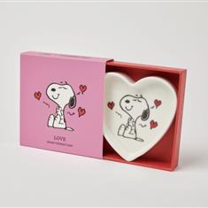 Peanuts Heart Shaped Trinket Dish Love