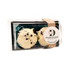 Cappuccino cream filled Bigne in 2pc gift box