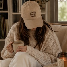 Can I Go Read My Book- Cotton Baseball Cap - Sand